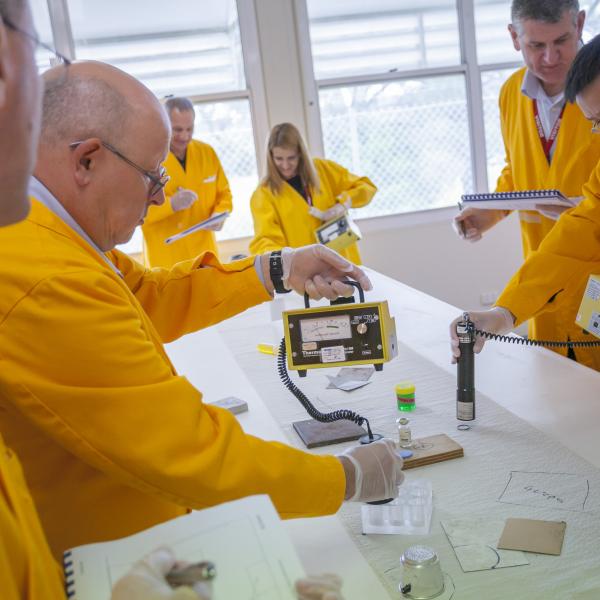 Radioactivity contamination training