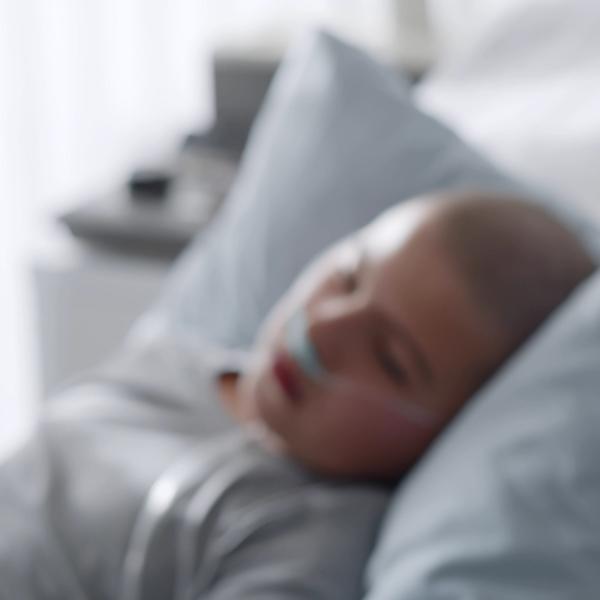 sick child in hospital