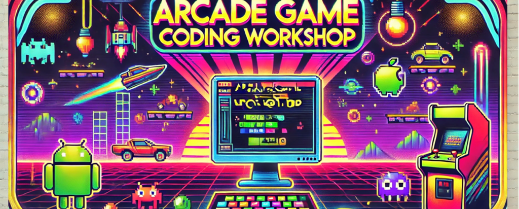 Retro Arcade Game Coding Banner