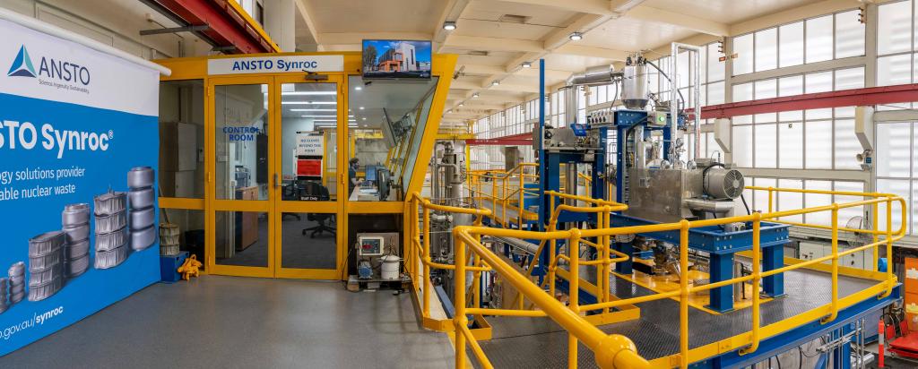 View inside ANSTO Synroc demonstration plant