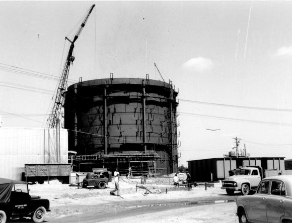 High Flux Australian Reactor (HIFAR) during its construction in 1957