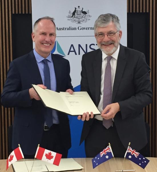 Richard Sexton with Adi Paterson MOU signing