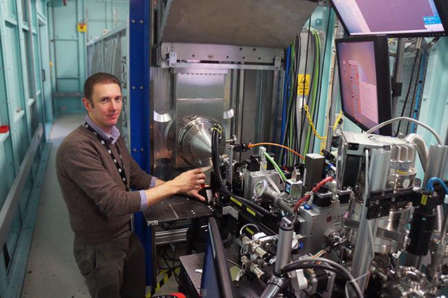 Dr Adrian hawley at SAXS beamline