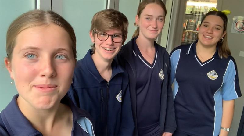 Engadine HIgh School students