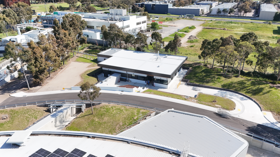 Nanoprope satellite building pictured from the air