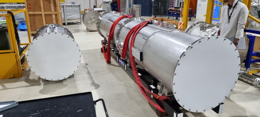 Endstation on axis vessel delivered