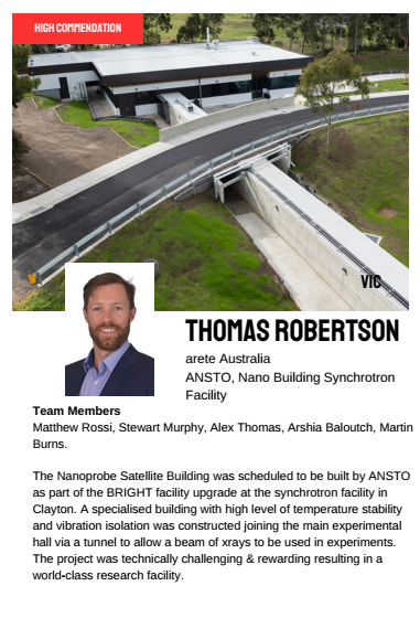 Nanoprobe satellite building AIB awards high commendation