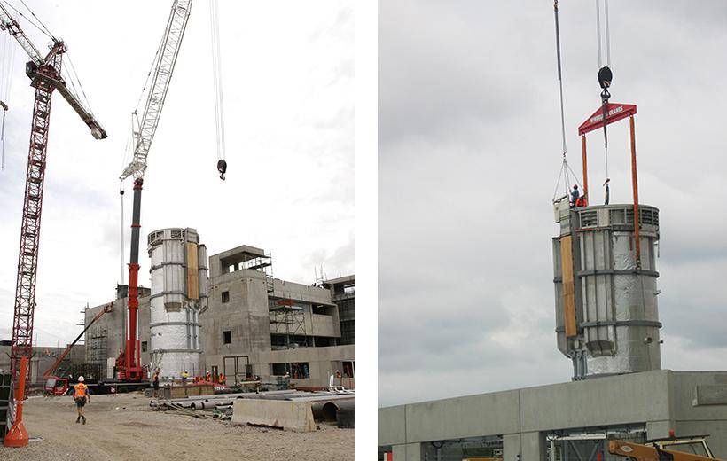 OPAL concrete structure and positioning