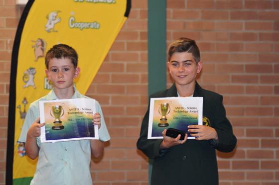 Matthew and Josh Menai public scholl ANSTO awards